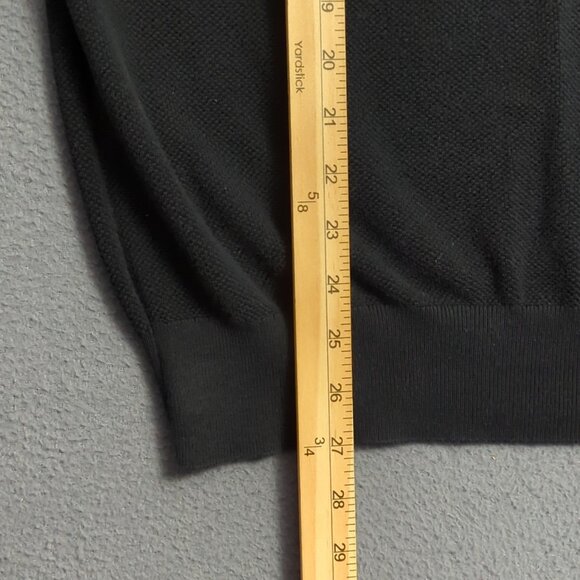 Polo Ralph Lauren Sweater Men's L Black Pima Cotton Long Sleeve Crew Preppy - Picture 6 of 11